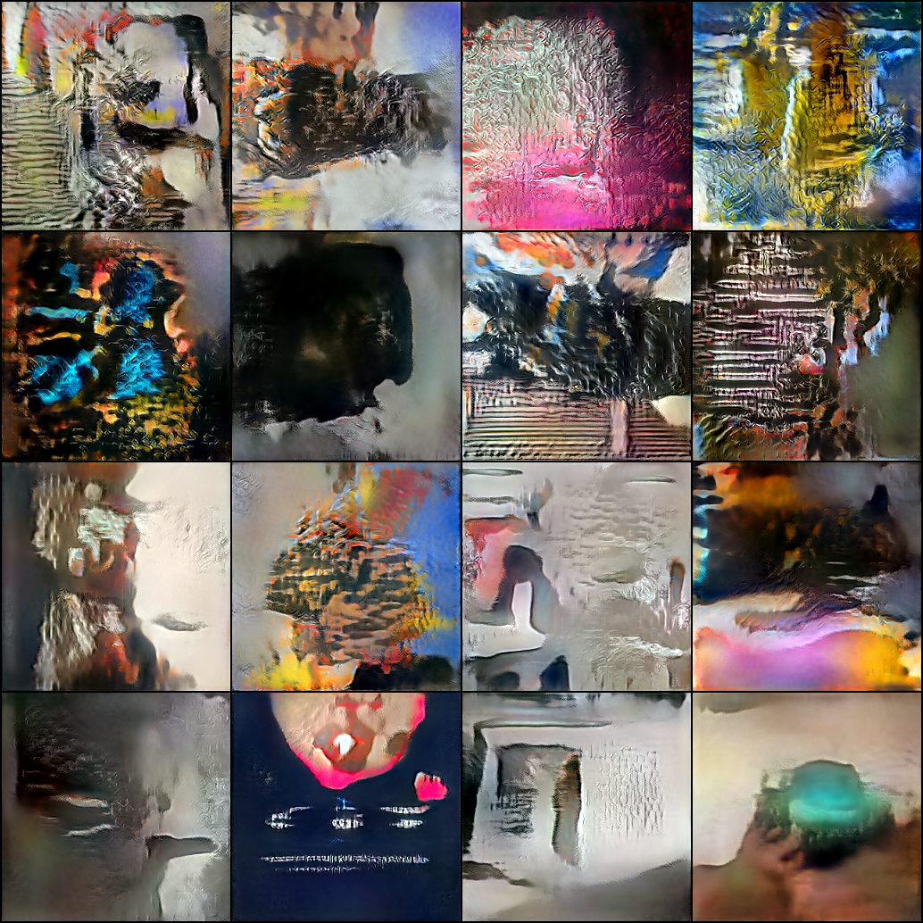 MIN_BILD_AI. Genererade bilder efter 250 epoker.