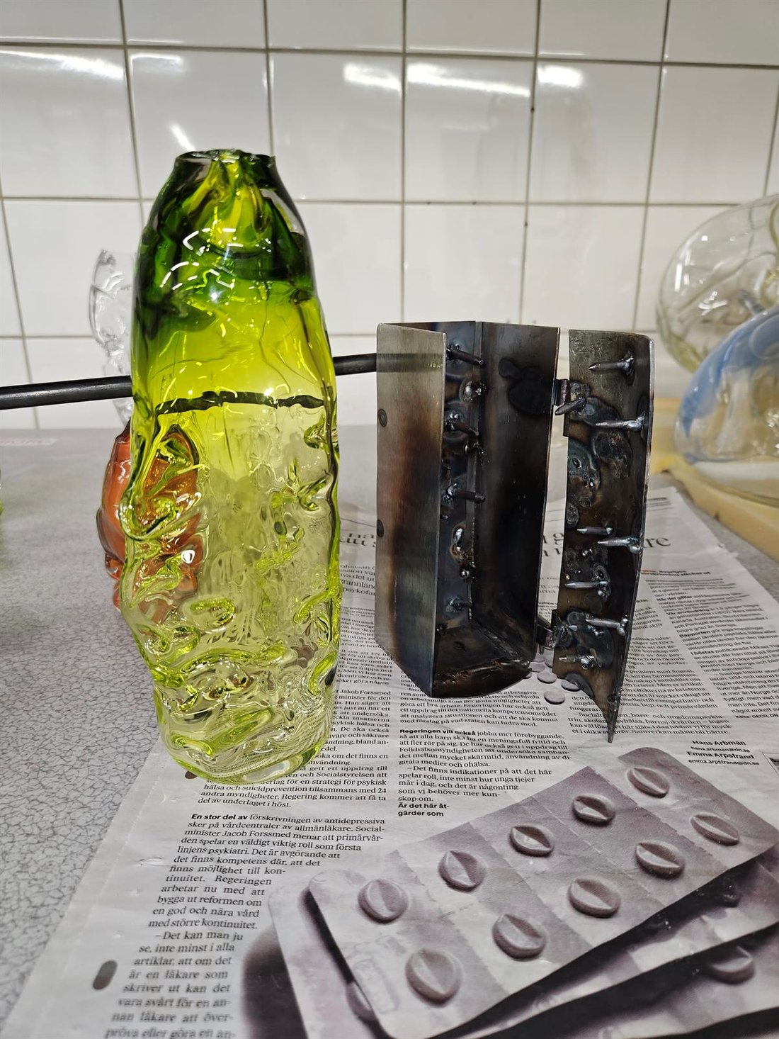 photograph of my own glass work