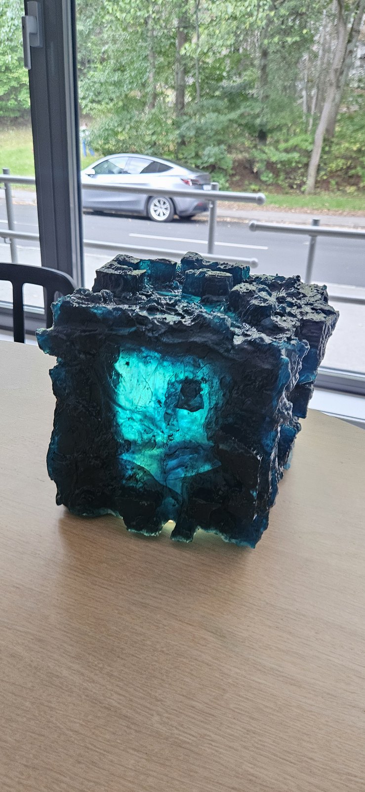 Fönstret², the cube facing the street