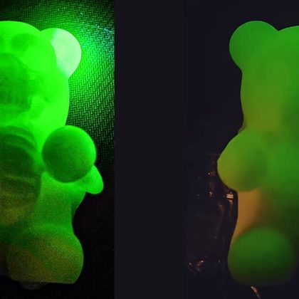 Uranium Glass Bear