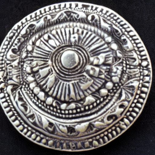 Generated disc brooch