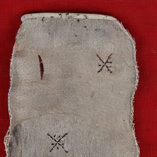 Generated embroidered pouch